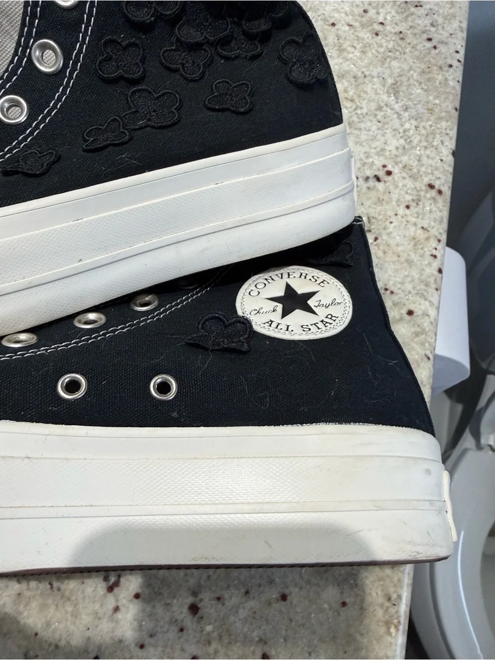 Converse CTAS 3D Floral Women's Platform High-Top Sneakers